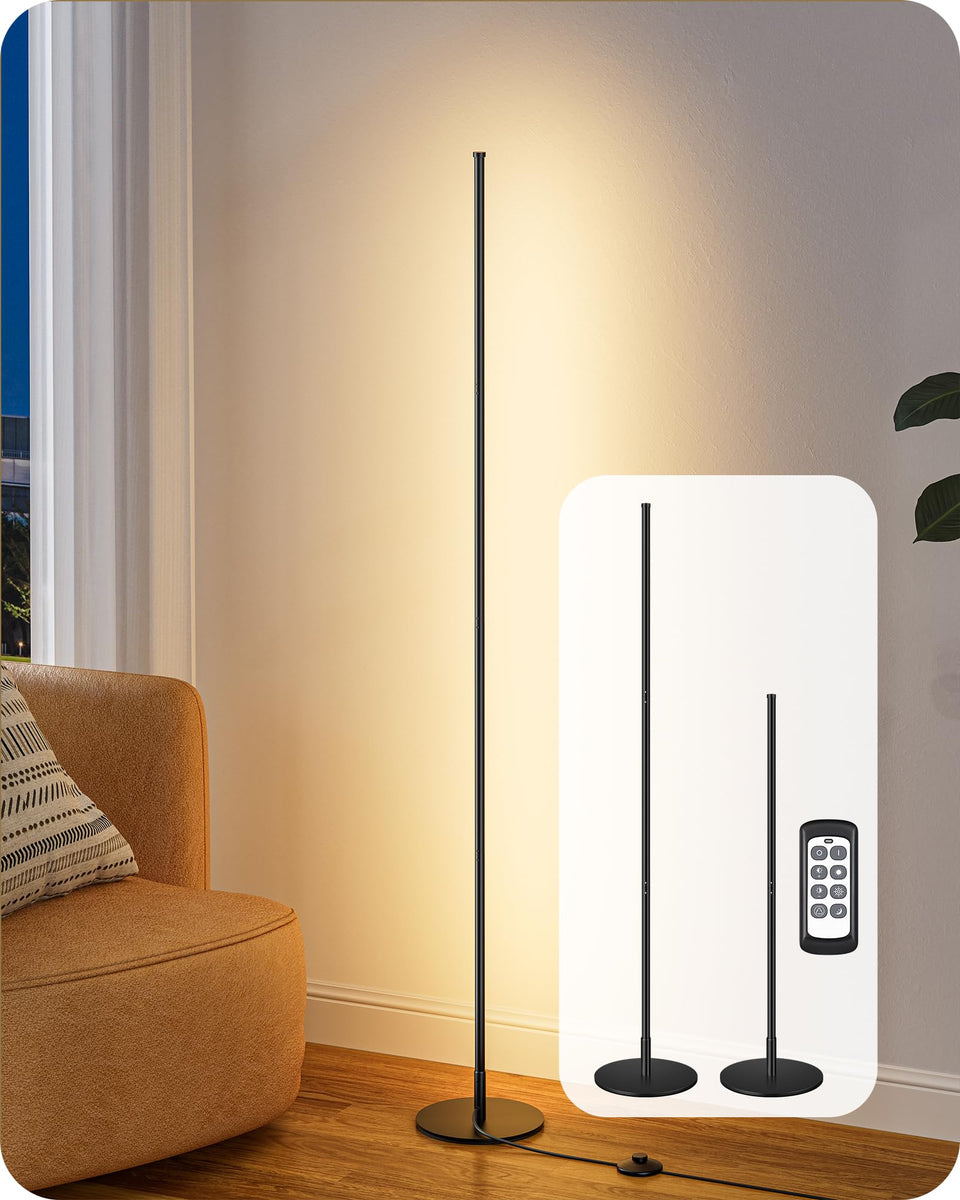 EDISHINE modern floor lamp base offers stable corner lighting