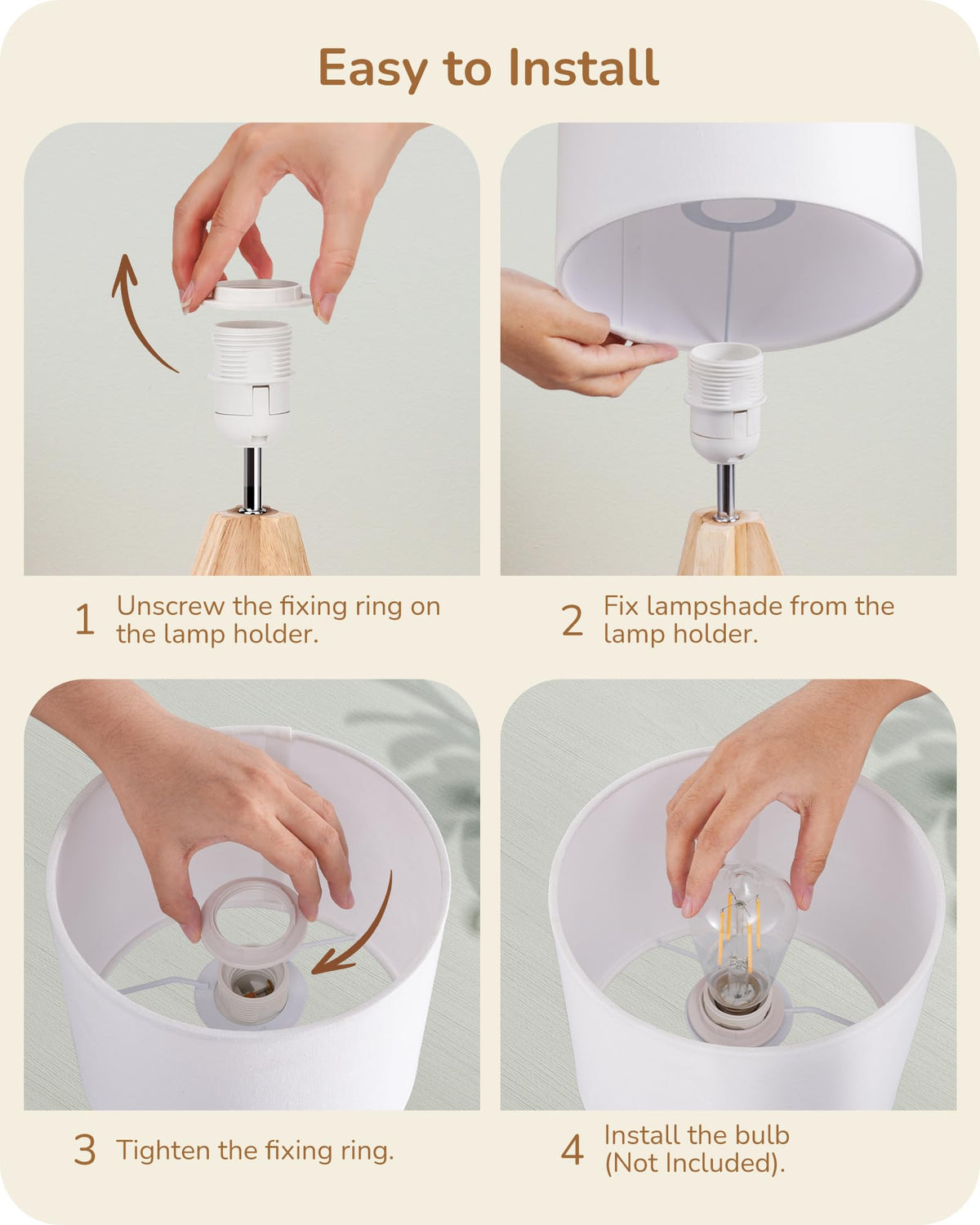 EDISHINE nursery lamp warm glow suitable for night routines