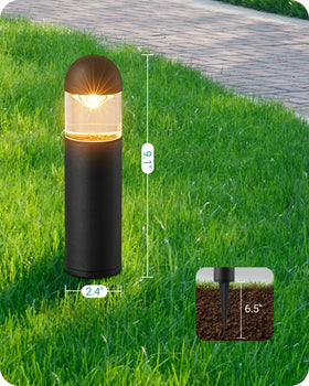 EDISHINE outdoor pathway lighting along a walkway with tidy cable