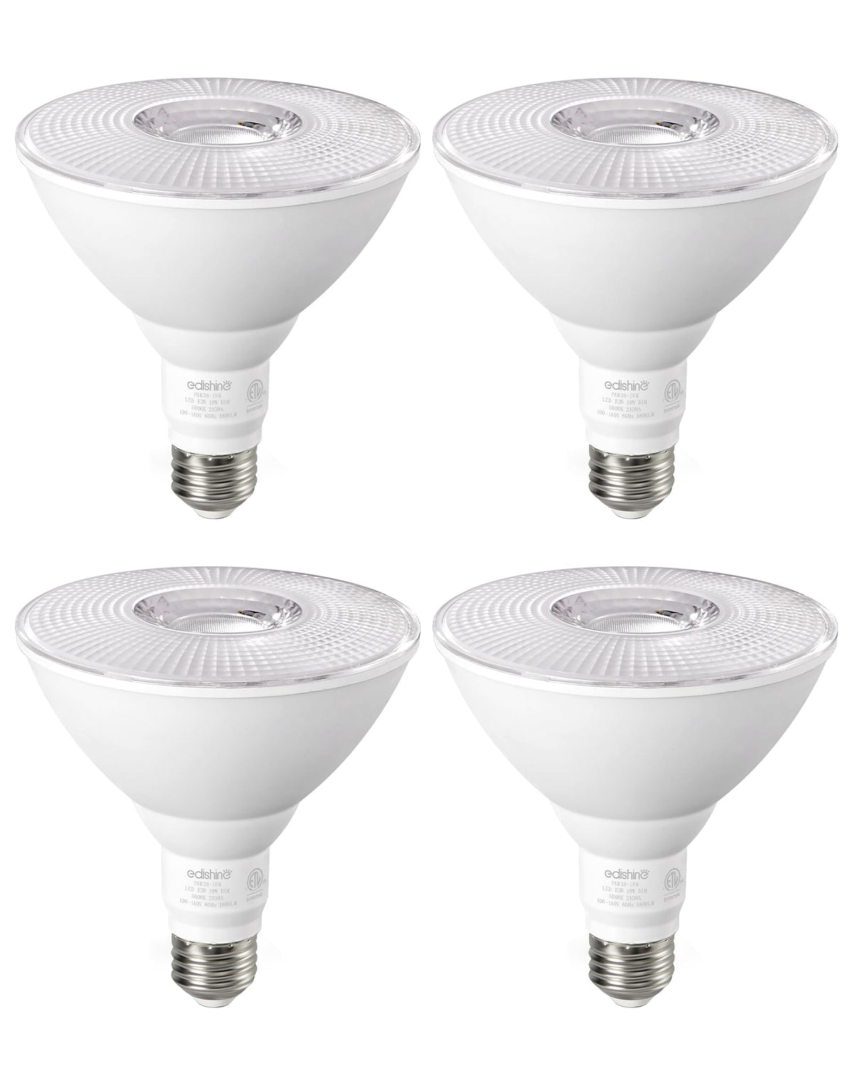 EDISHINE PAR38 flood light dimmable for adjustable outdoor ambiance