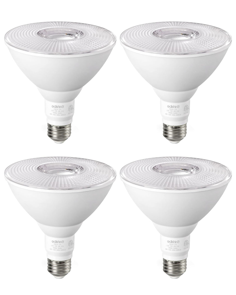 EDISHINE PAR38 flood light dimmable for adjustable outdoor ambiance