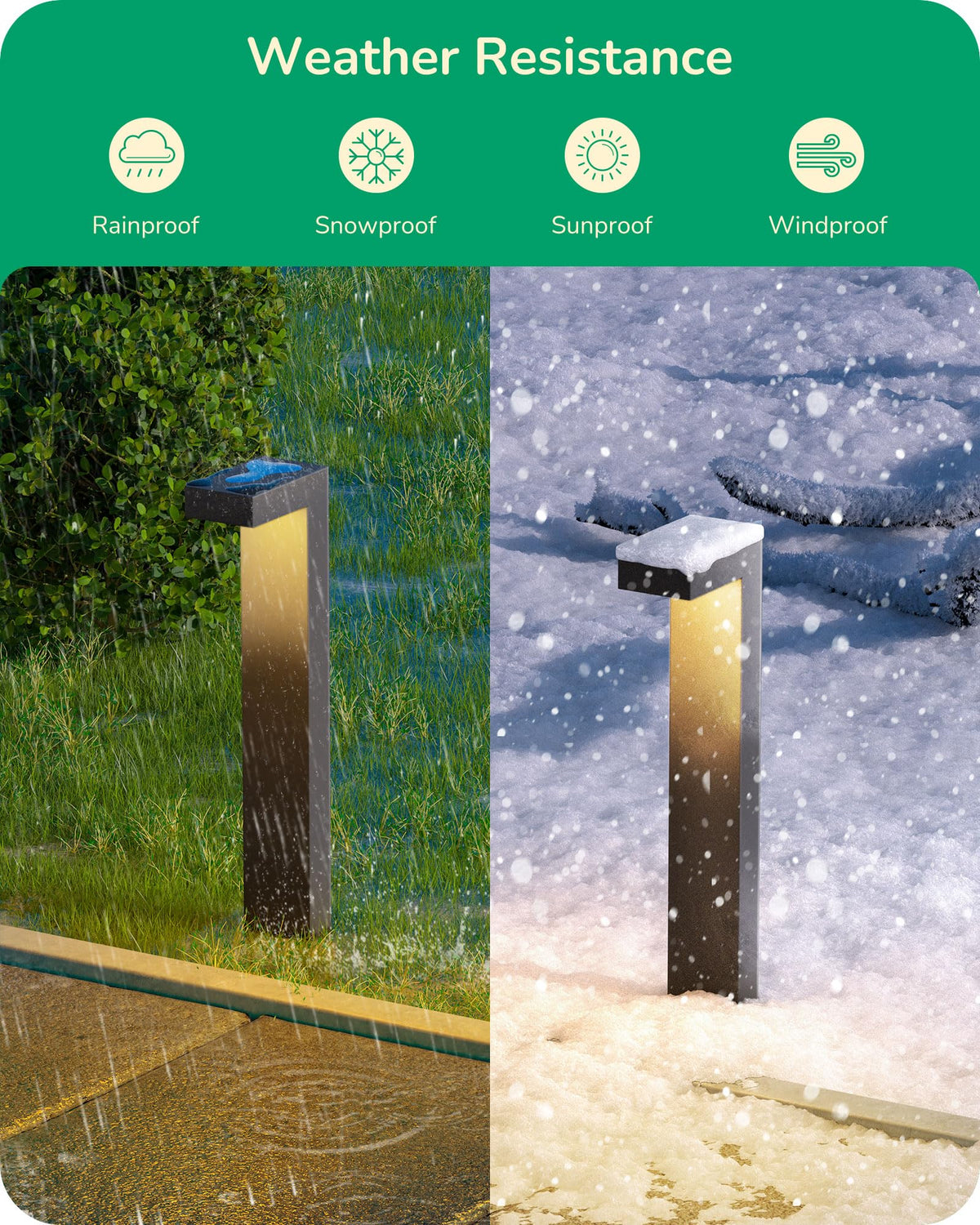 EDISHINE driveway light improves safety along the entry with clear visibility.