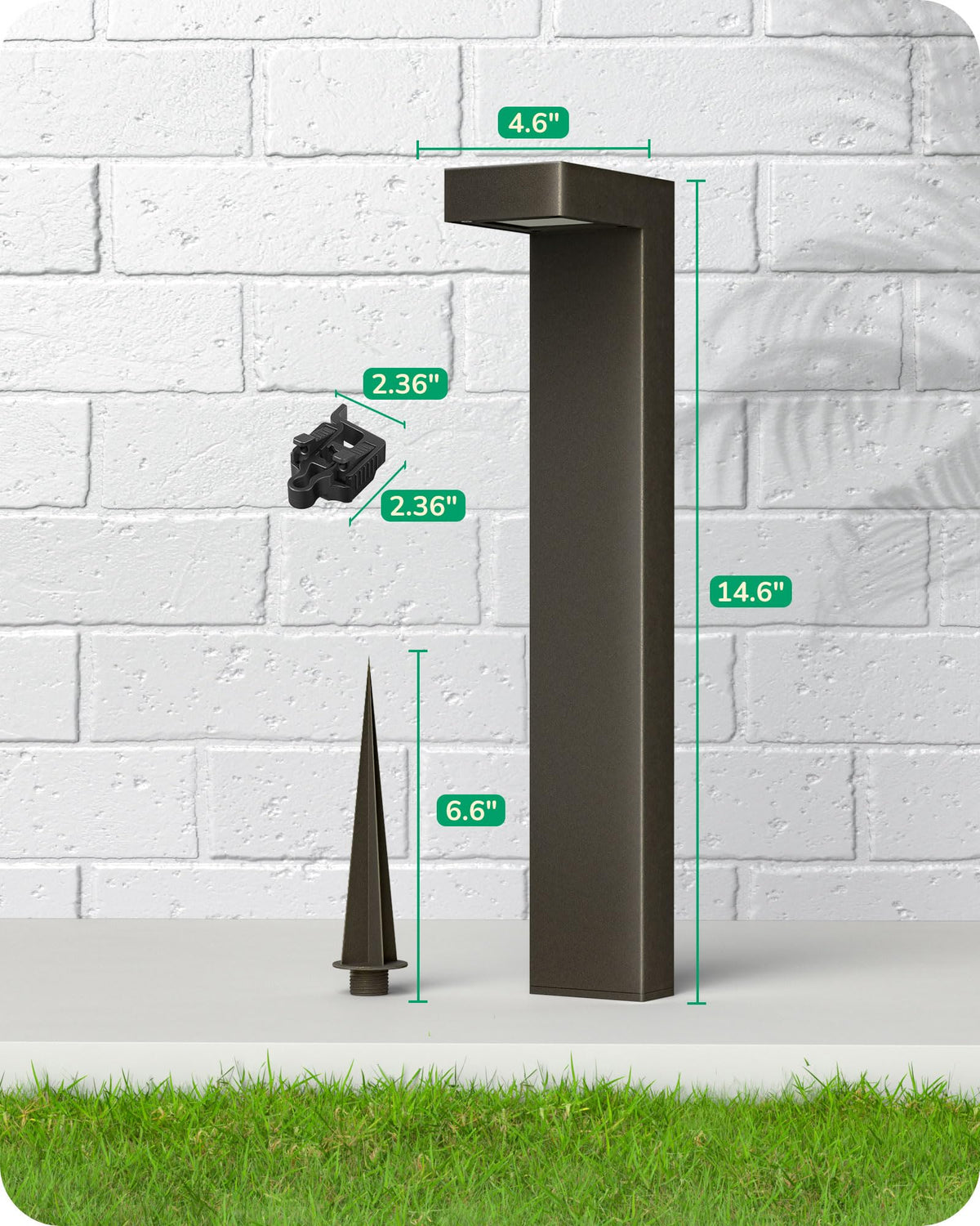 EDISHINE wet-location rated fixture supports year-round outdoor use.
