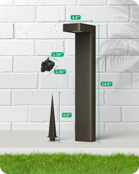 EDISHINE wet-location rated fixture supports year-round outdoor use.