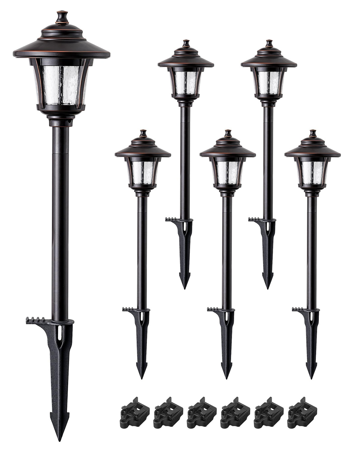 EDISHINE 12V low voltage design ensures stable outdoor brightness.