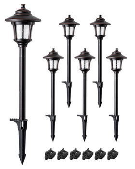EDISHINE 12V low voltage design ensures stable outdoor brightness.