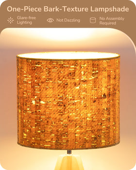EDISHINE nursery room lighting with calming bark shade.