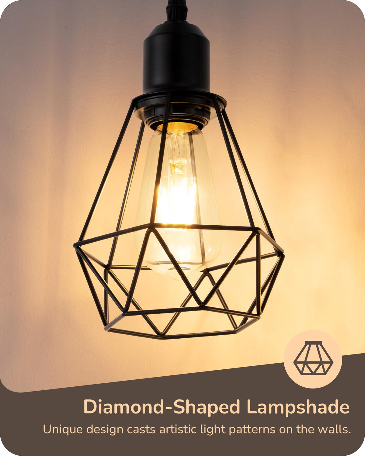 EDISHINE tall floor lamp with rotary dimmer offering adjustable brightness for reading.