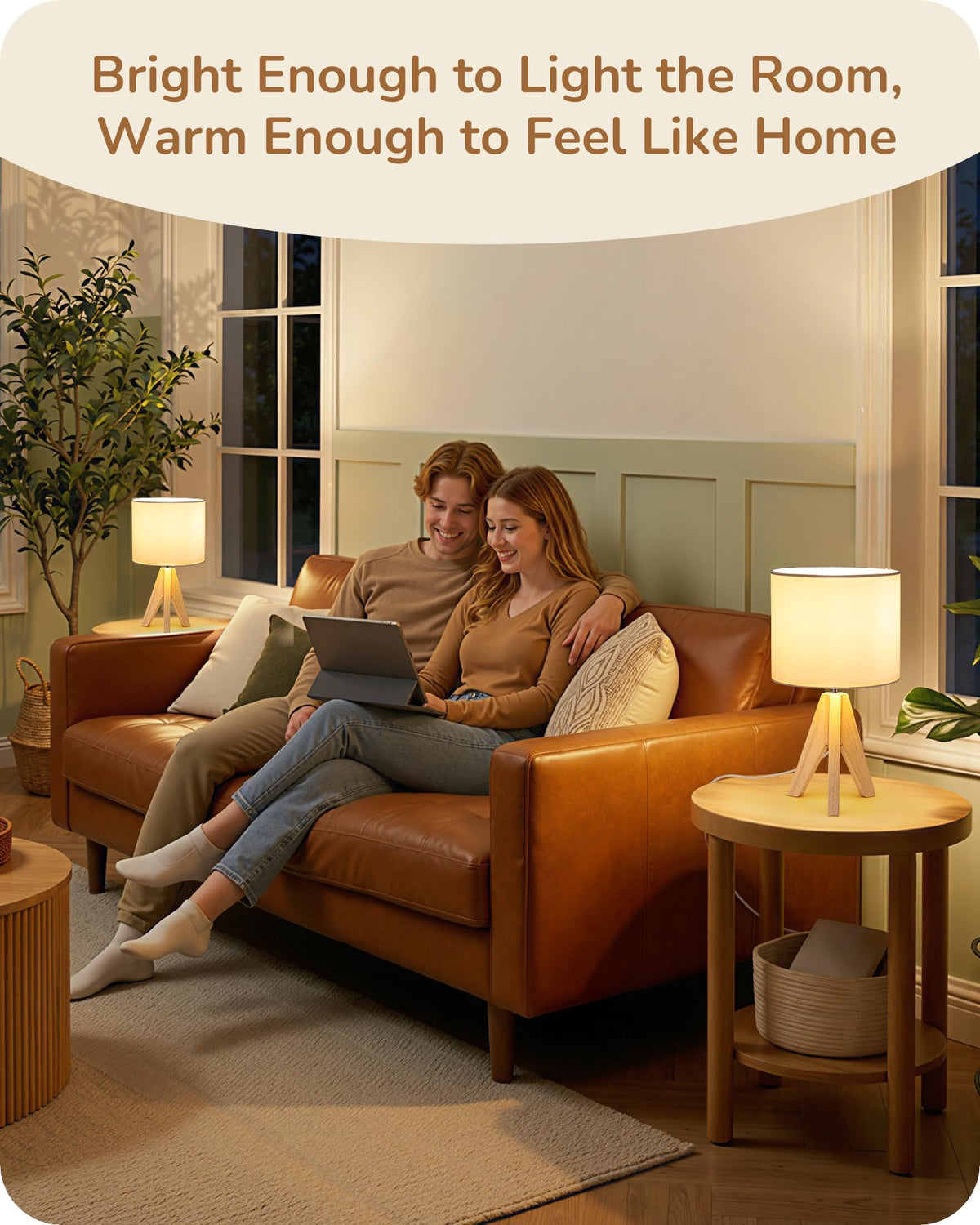 EDISHINE UL-listed safety lamp for homes with kids and pets