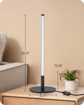 EDISHINE slim modern design fits neatly on desks and nightstands.