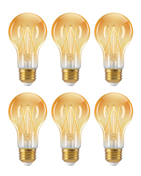 EDISHINE vintage LED Edison bulb with clear glass for retro ambiance and bright task lighting.