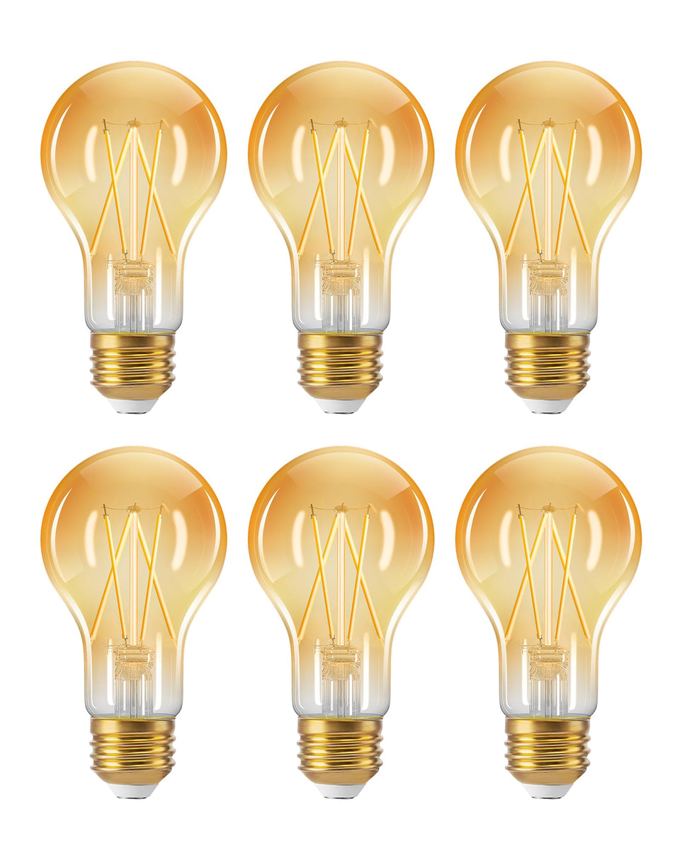 EDISHINE vintage LED Edison bulb with clear glass for retro ambiance and bright task lighting.