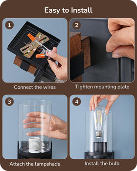 EDISHINE wall sconce reversible mount shows up-down tilt for versatile lighting.
