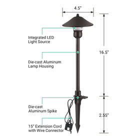 EDISHINE warm 3000K output creates inviting evening garden scenes