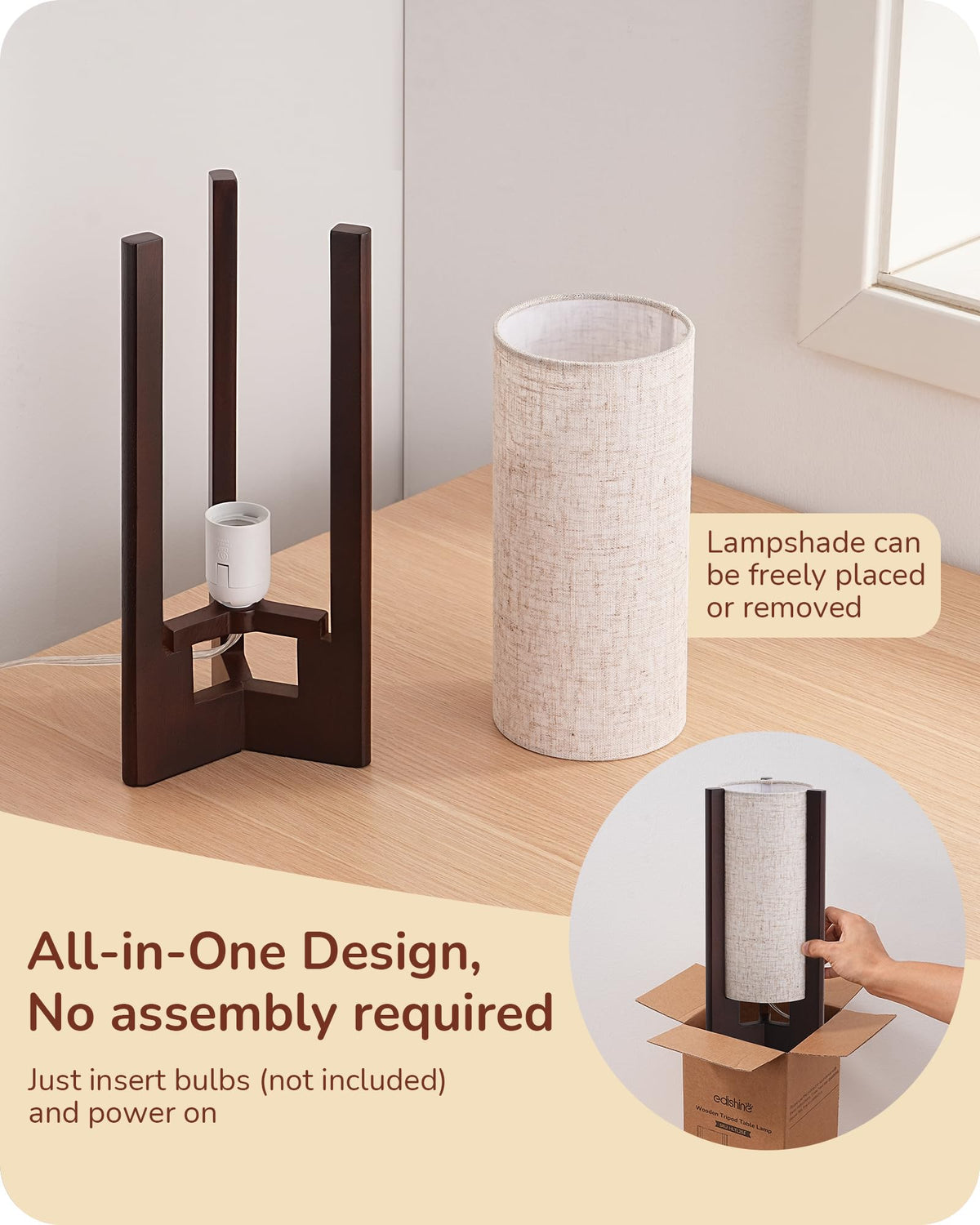 EDISHINE inline switch enables easy on/off at reach