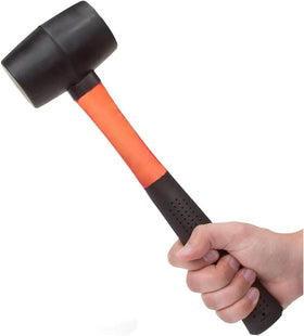 Edward Tools ergonomic nonslip grip enhances control during precise, soft blows.
