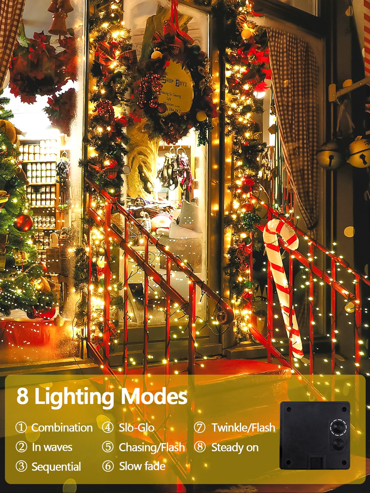 EEW easy installation on fence, patio, or tree.