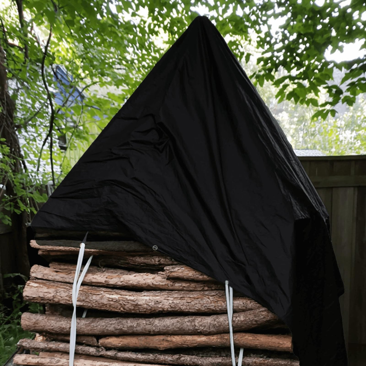 Reinforced edges on the EEATUZTL tarp prevent tearing in wind