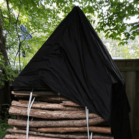 Reinforced edges on the EEATUZTL tarp prevent tearing in wind