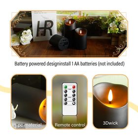 Eebuss battery-operated candles on a dining table creating ambience