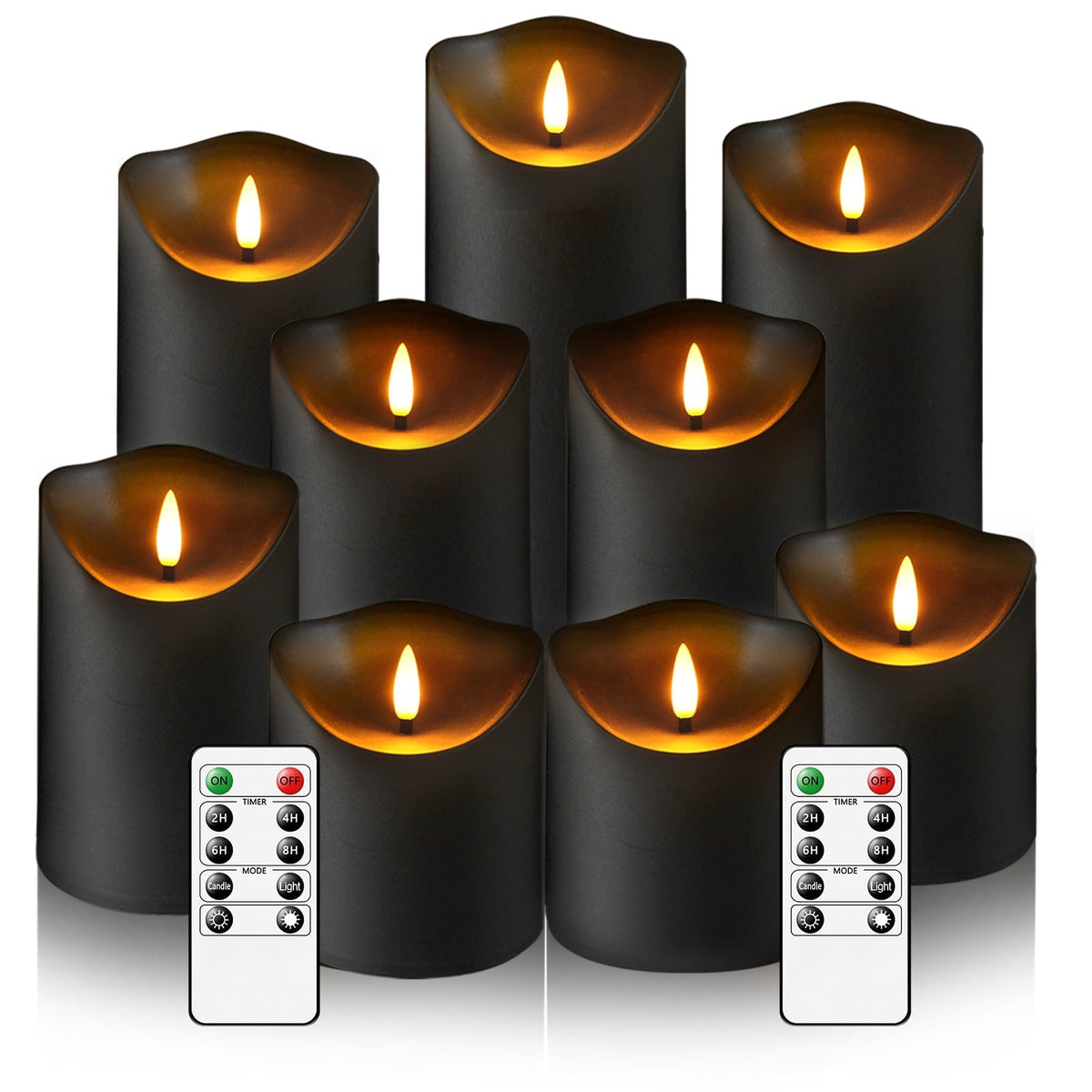 Eebuss flameless candles with remote timer for convenient control