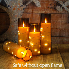Eebuss candles in 5, 6, and 7 inch heights for versatile arrangements