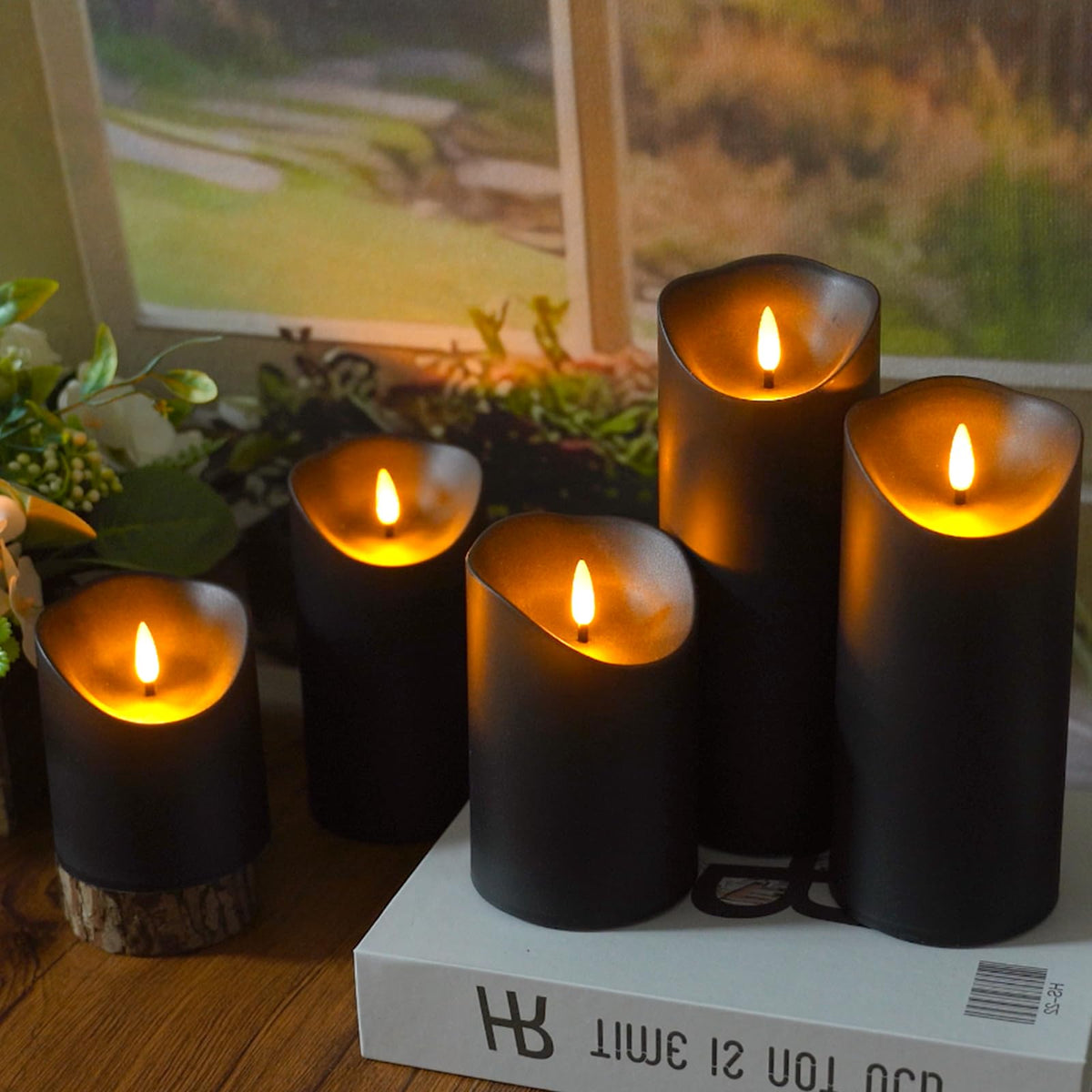 Eebuss LED pillar candles in multiple sizes for versatile decor