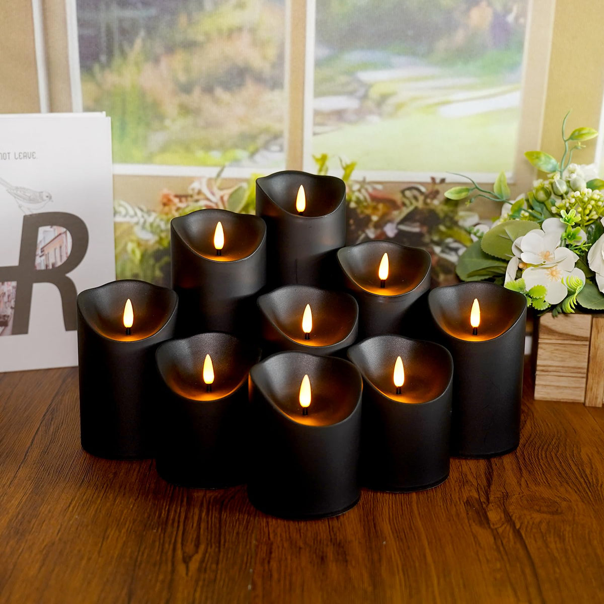 Eebuss safe flameless candle pack for family-friendly evenings