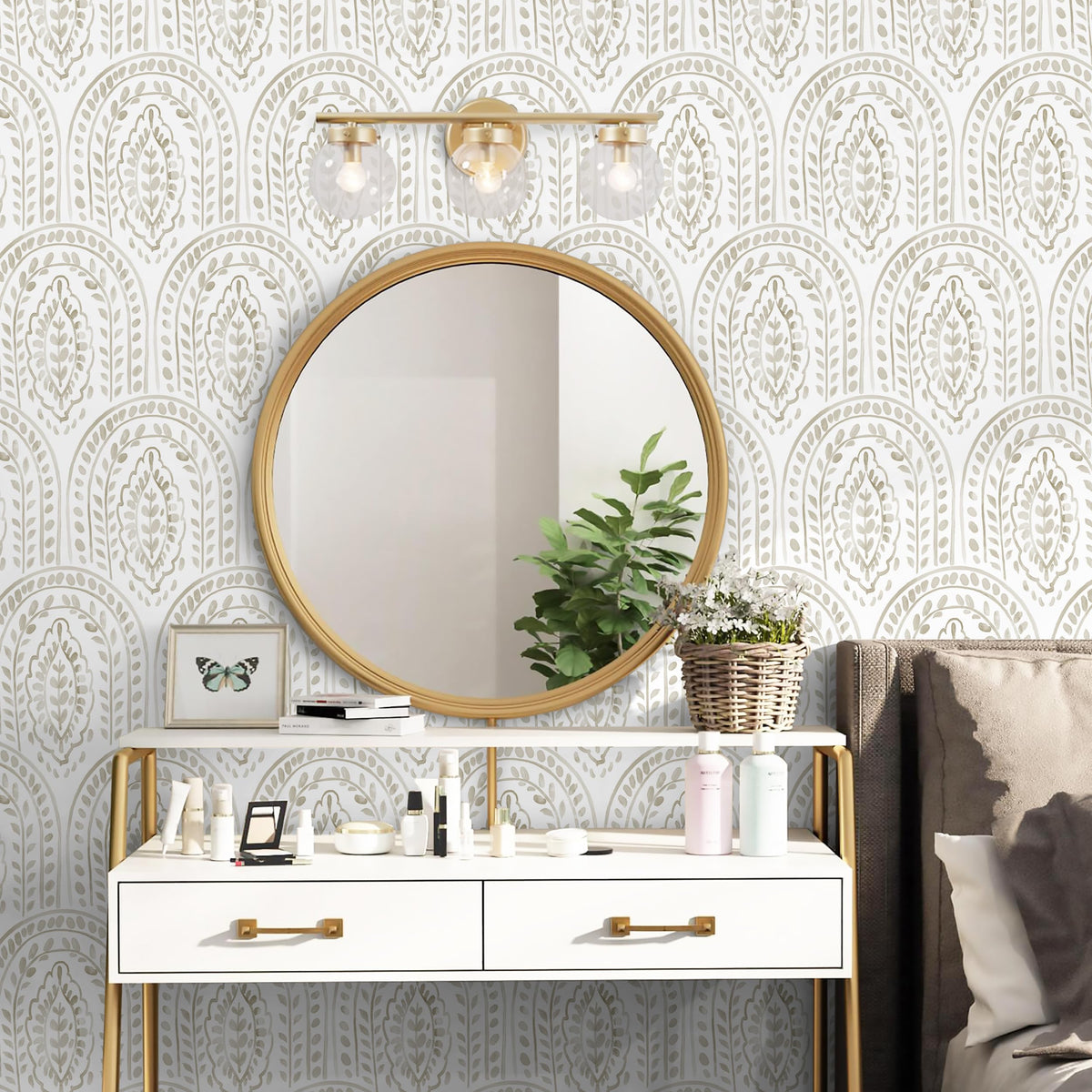 EeeComing boho wallpaper enhances any flat surface with easy updates.