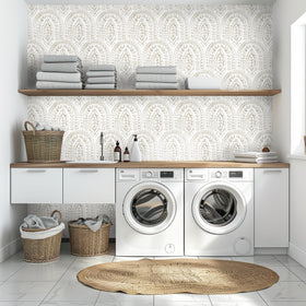 EeeComing waterproof removable wallpaper that's simple to wipe clean.