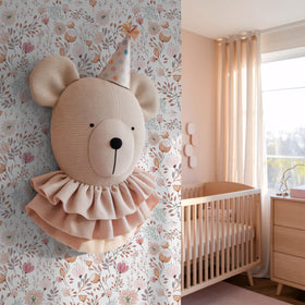 Eedvrko pink floral pattern wallpaper ideal for a quick room refresh.