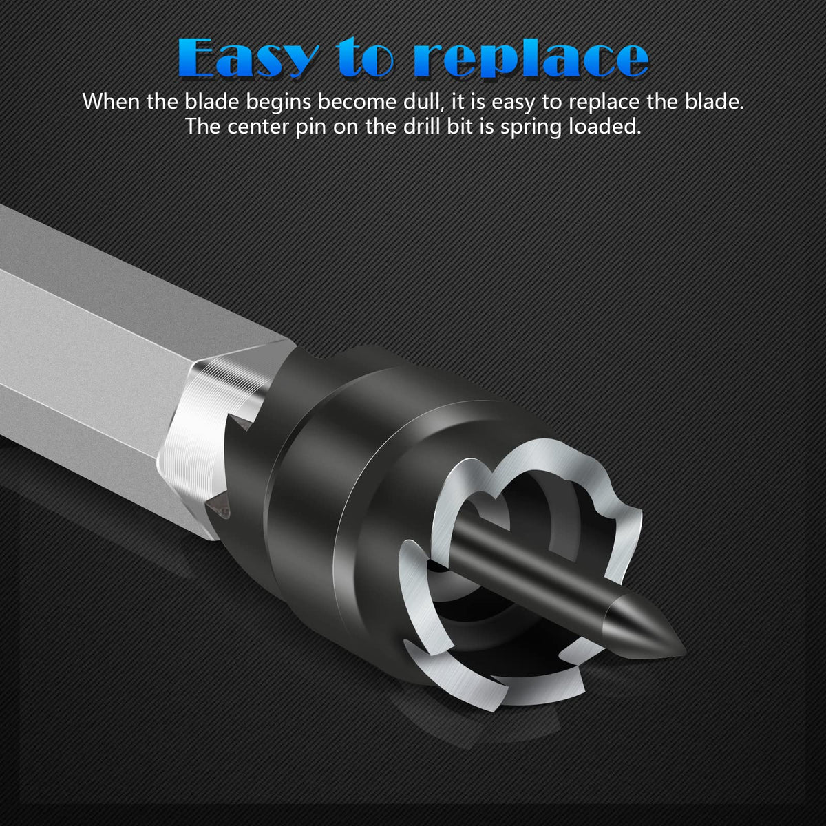 EEEKit double-sided spot weld cutter blade improves cutting efficiency.