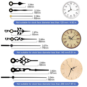 EEEKit three clock hands set ensures quick, secure installation for vintage clock repairs.