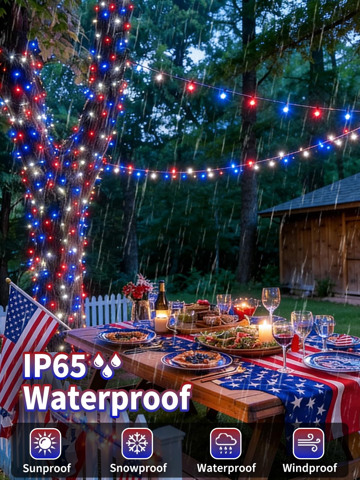 EEW green-wire decorative lights for yard or border accents
