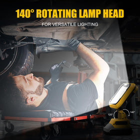 EEFOW work light with moisture-dust shield protecting against environmental hazards.