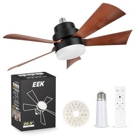 EEK socket fan light with 3-in-1 design for lighting and airflow