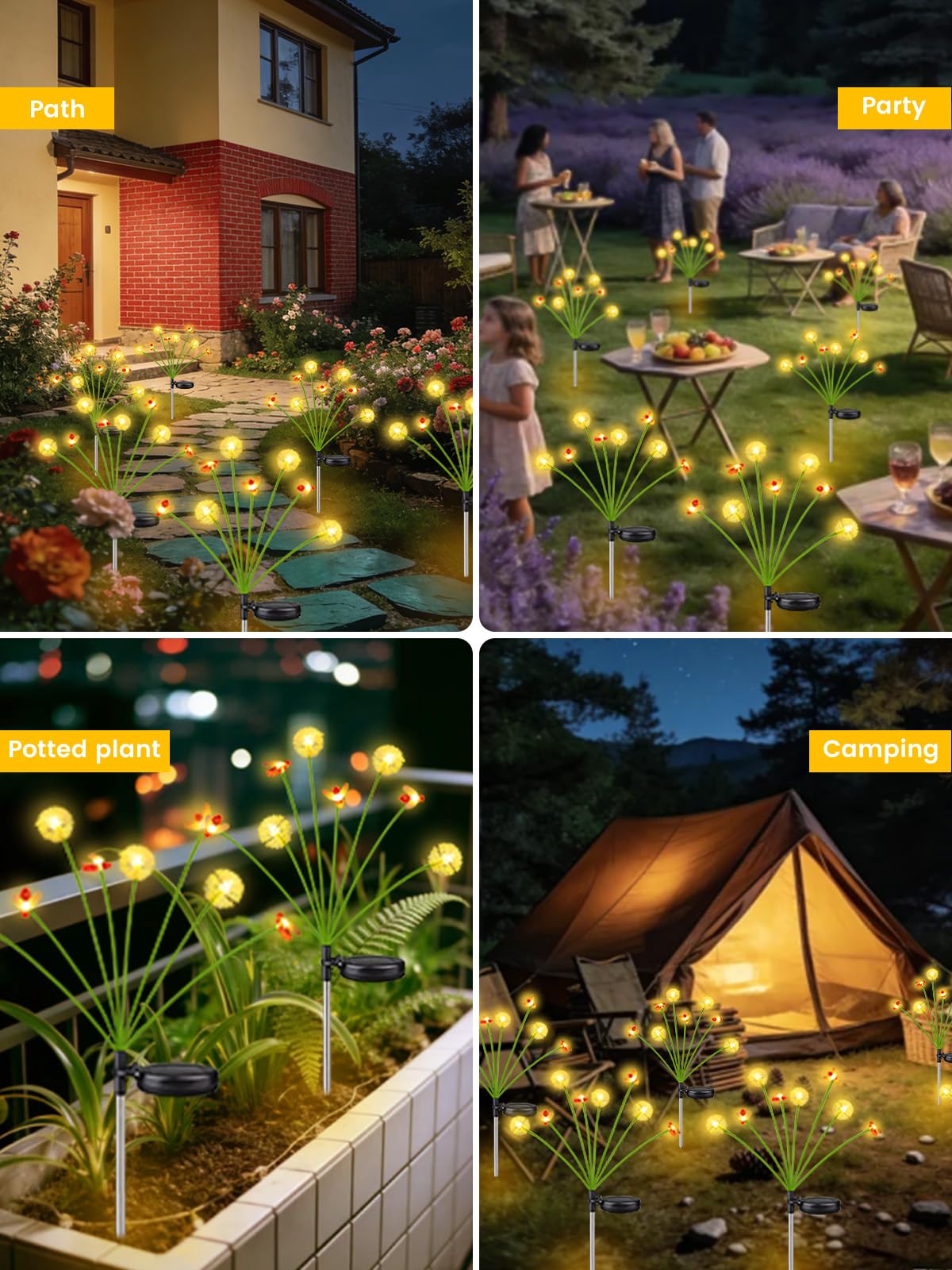 EEW solar dandelion-bee lights packaging ready gift idea