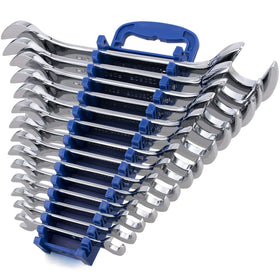 EFFICERE 14-piece angle-head wrench set in 3/8 inch for tight spots.