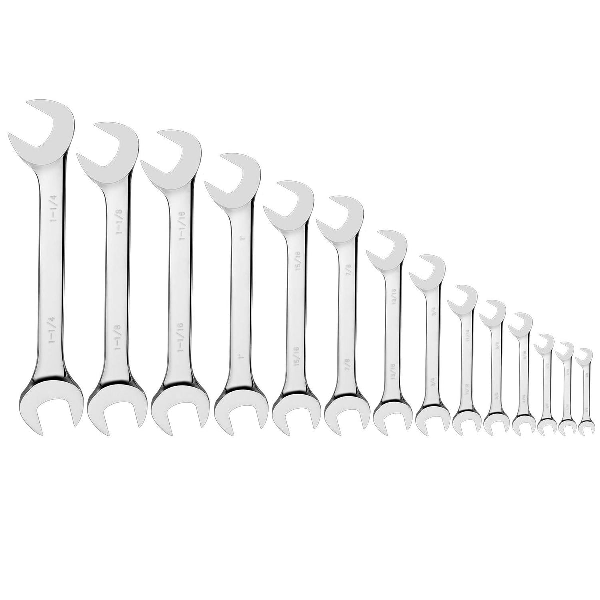 EFFICERE 7/16 inch angle-head wrench with extended reach.