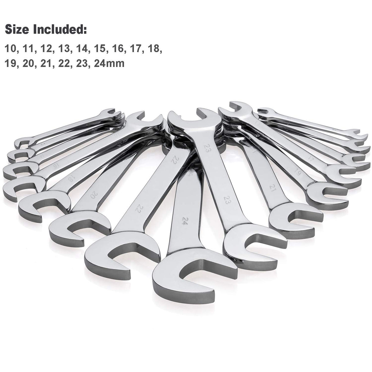 EFFICERE double open-ends provide access in confined spaces.