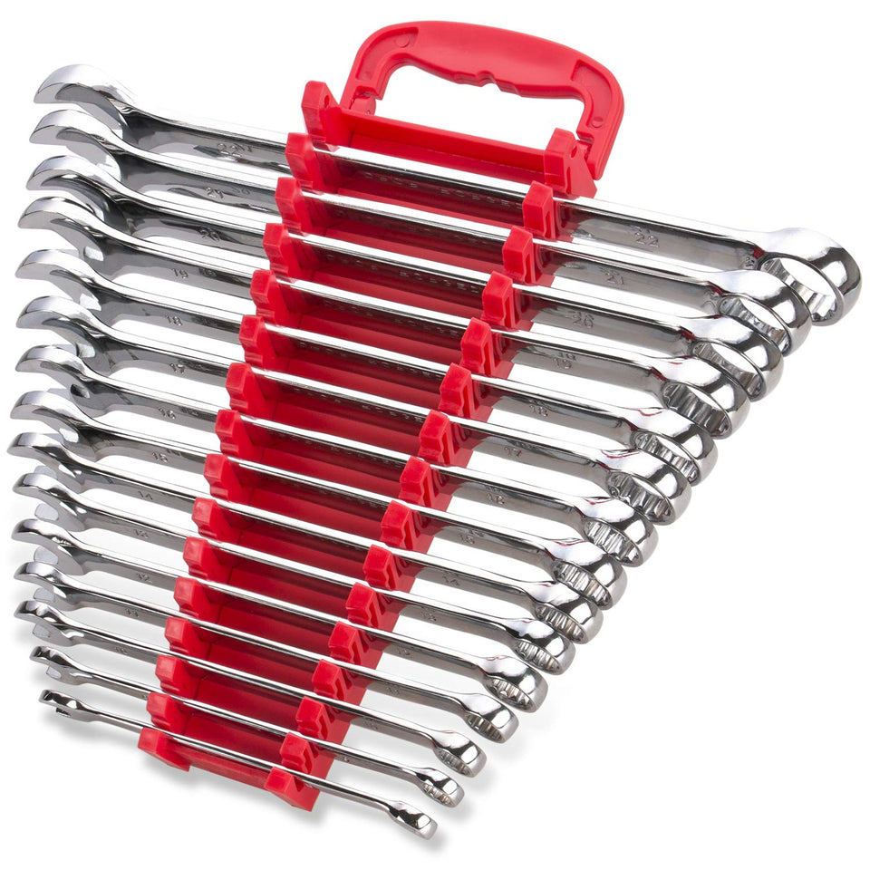 EFFICERE Max Torque wrench set stored on rack for quick access