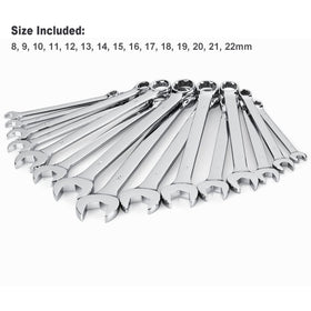 EFFICERE V-cut open end wrench grips four-sided fasteners to reduce rounding
