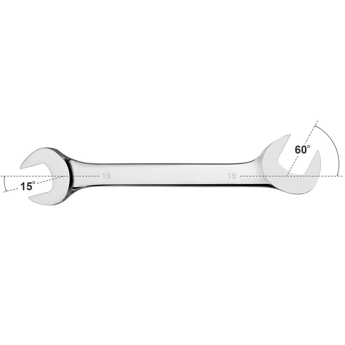 EFFICERE mirror-chrome finish resists corrosion and cleans easily.