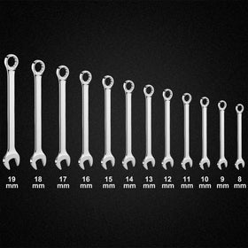 EFFICERE 12-point offset box end offers extra clearance around obstructions