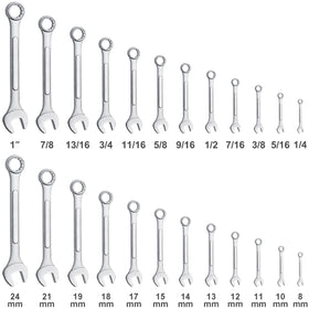 EFFICERE wrenches in metric and SAE sizes for versatile repairs.
