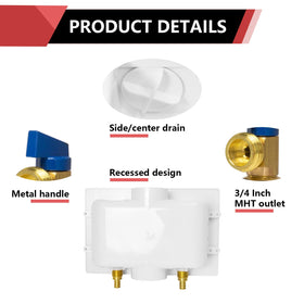 EFIELD WM013 center drain design supports versatile laundry layouts