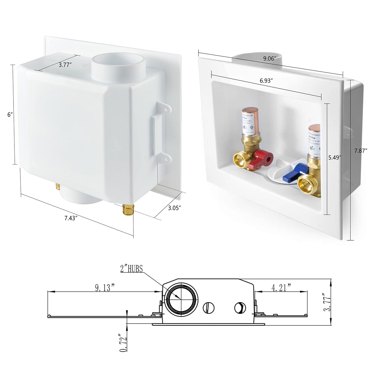 EFIELD WM013 copper water hammer arrestor reduces pressure surges for quieter operation