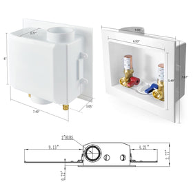 EFIELD WM013 copper water hammer arrestor reduces pressure surges for quieter operation