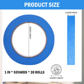 EFOK blue painter's tape bulk pack highlights 1100 total yards