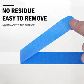 EFOK blue painter's tape being removed leaves no residue